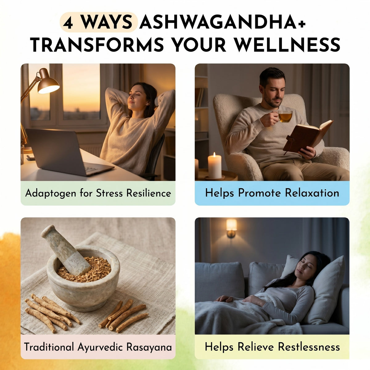 Live 5AM Ashwagandha+ supplement facts and ingredients panel