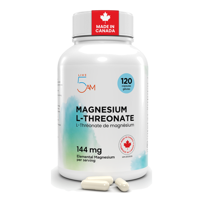 Live 5AM Magnesium L-Threonate 144 mg bottle